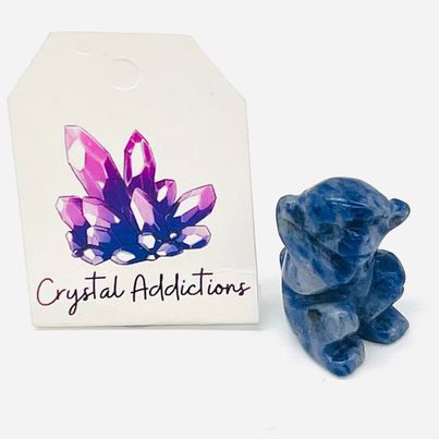 Sodalite Mini Crystal Monkey