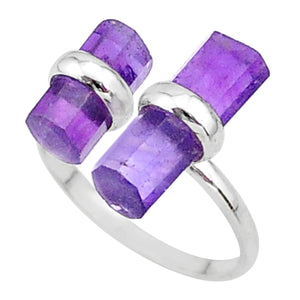 Amethyst Adjustable Ring # 83