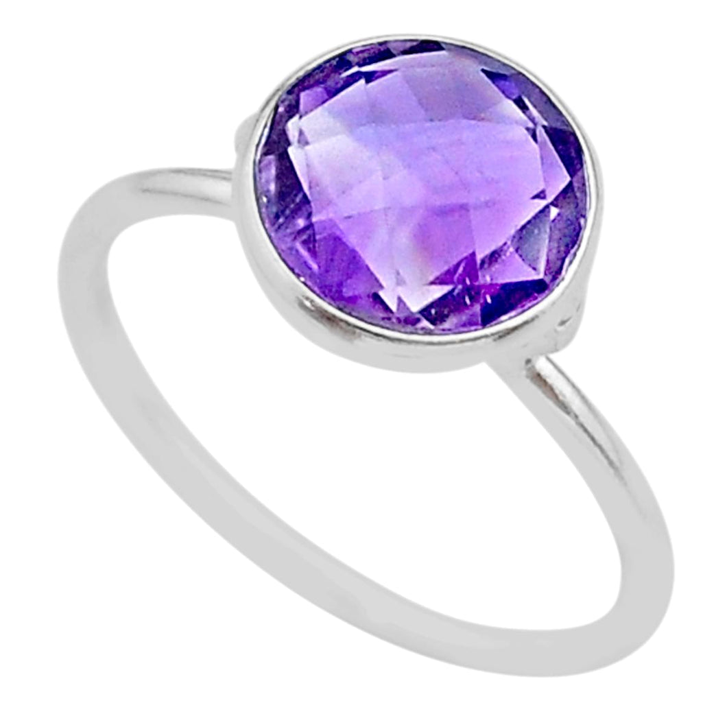 Amethyst Sterling Silver Ring # 42