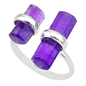 Amethyst Adjustable Ring # 84